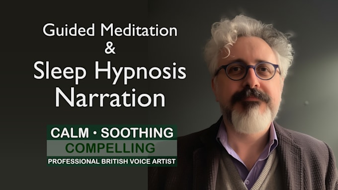 Top 5! I will narrate your guided meditation audio in a calm british voice  for $5
