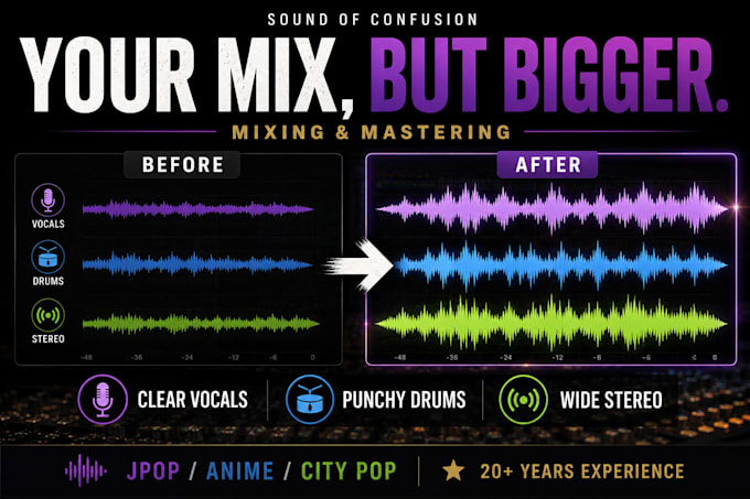 mix and master your jpop or anime song professionally