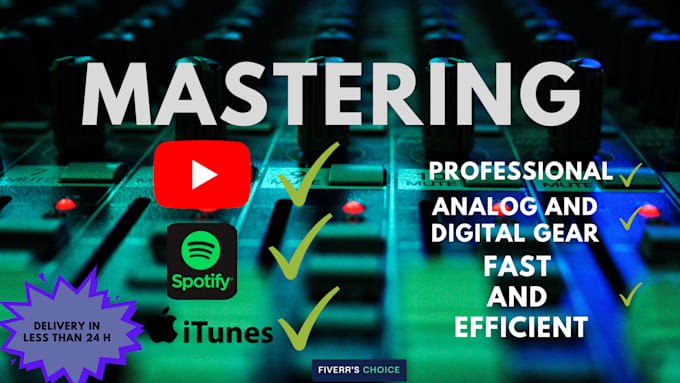 Best Deals! I will profesionally master your song