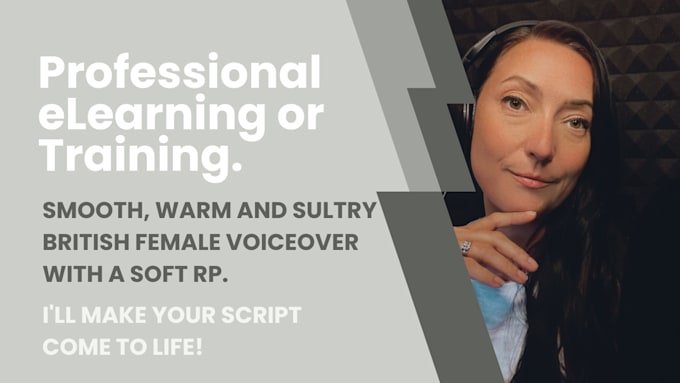 provide an elearning training voice over