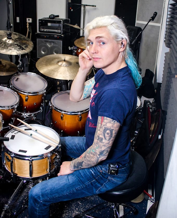 record modern drums for your pop song