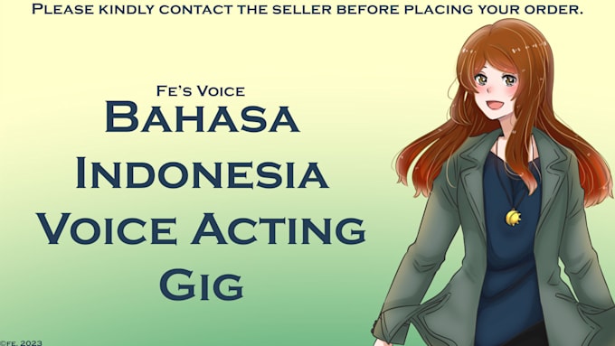 bahasa indonesia voice acting voice over for you