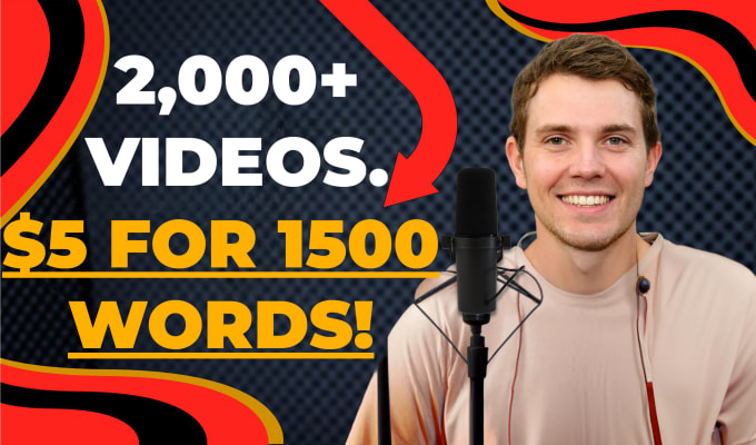Provide a cheap yta male voice over for your youtube video by The ...