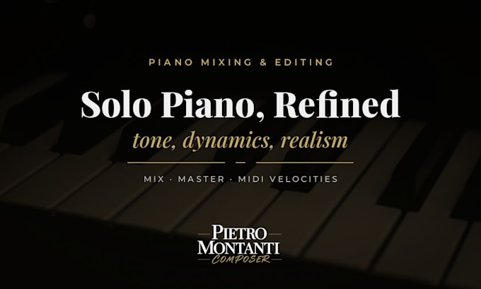 mix and master your solo piano recording