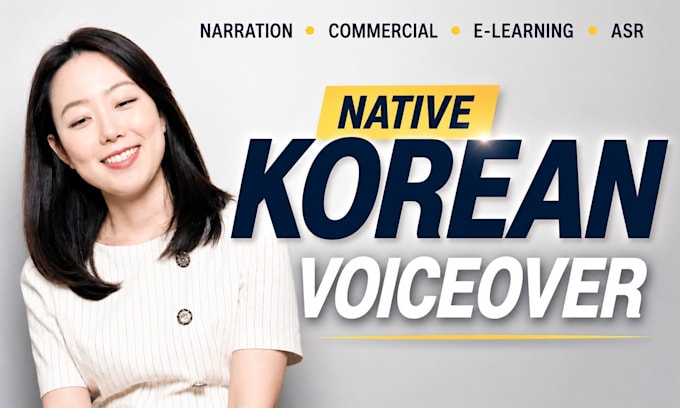 provide professional korean female voiceover