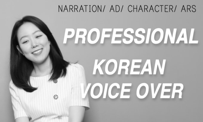 provide professional korean female voiceover