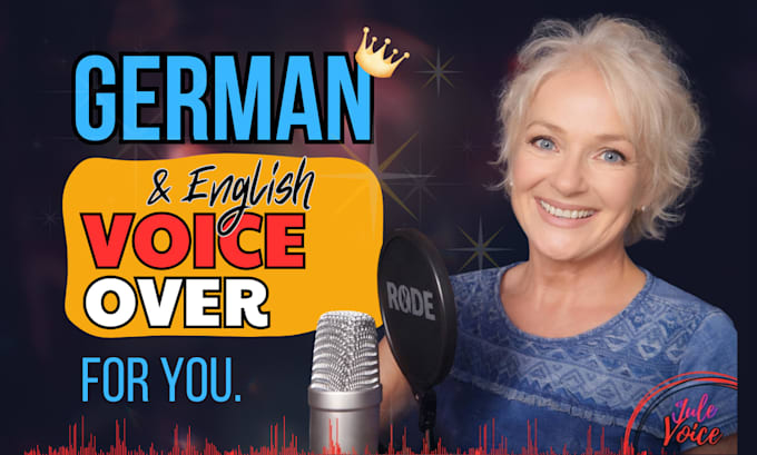 record professional german and authentic european english female voice over