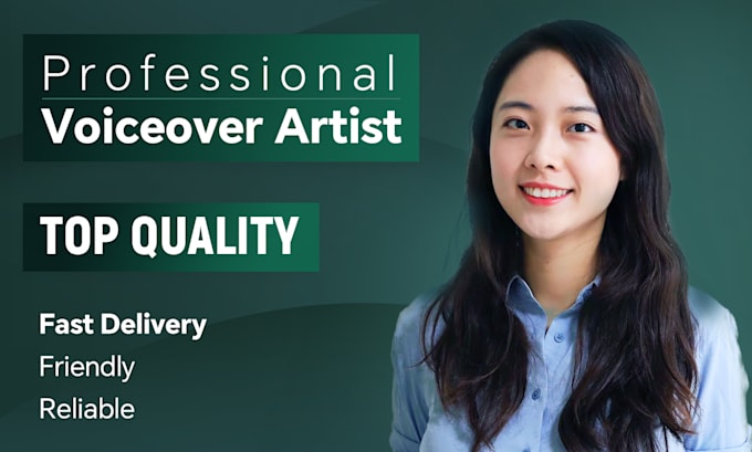 record a professional chinese voiceover mandarin female