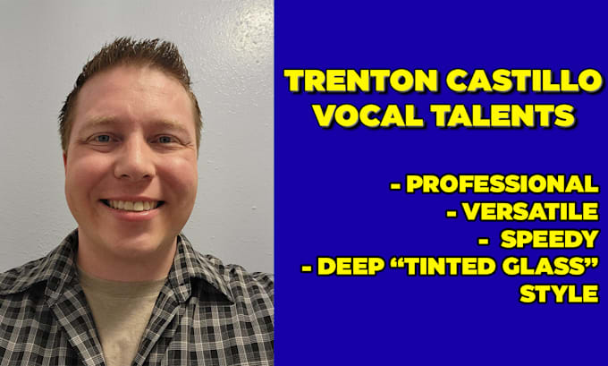 Provide a deep american male voice with strong personality by