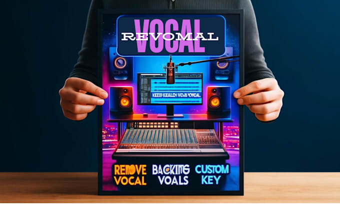 remove lead vocal and keep backing vocals from any songs, custom key for karaoke