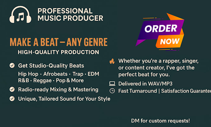 be your amapiano, afrohouse afrobeat ,hiphop and any genre producer beatmaker