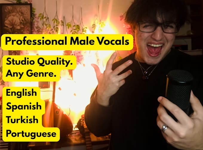 be your professional multilingual male singer for your song