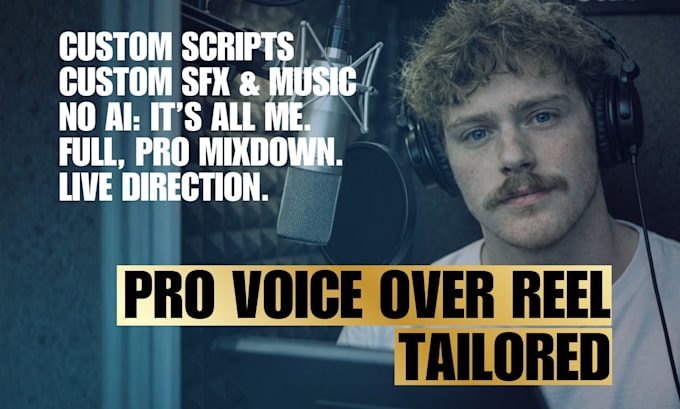 create a broadcast ready voiceover demo reel for voice actors