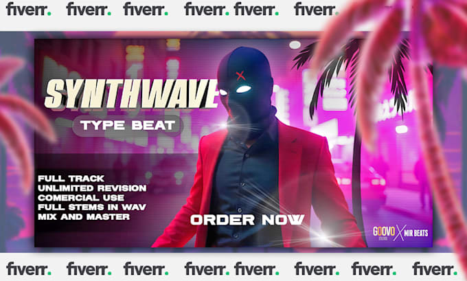 produce 80s style synthwave music type beat