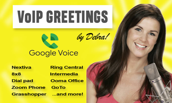 Record google voice and other voip voicemail greetings by Provoiceactress