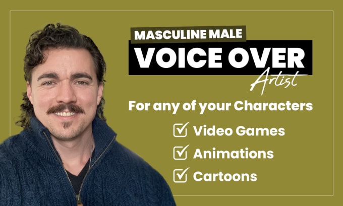 Be The Male Voice Actor For Your Characters By Ejregan Fiverr 3809