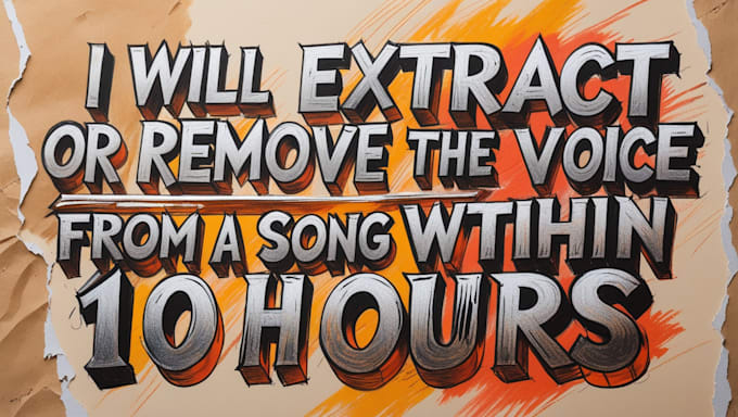 extract or remove the voice from a song within 10 hours