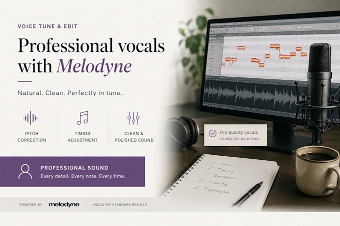 tune and edit your voices with melodyne