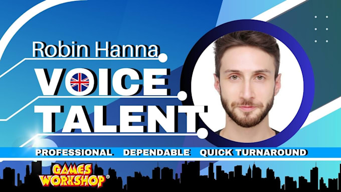 record a professional british male voice over