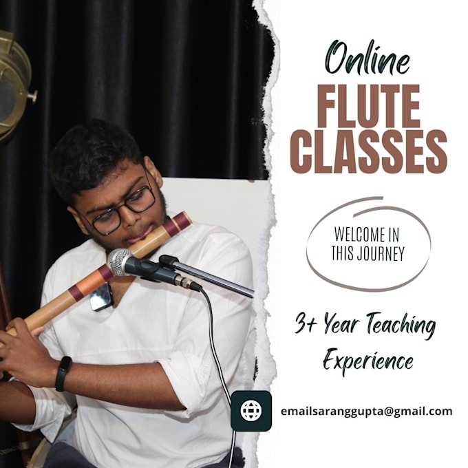 teach you bansuri indian classical flute