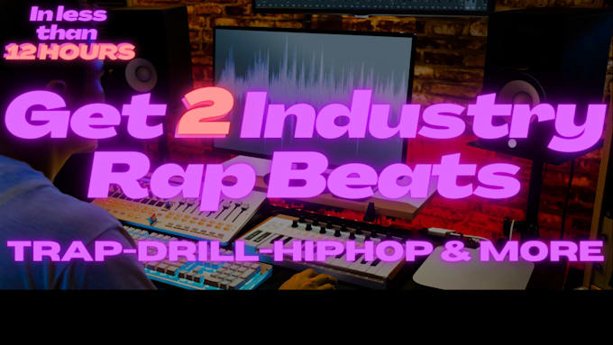 Envoyez-vous 2 beats de rap industry en 12 heures