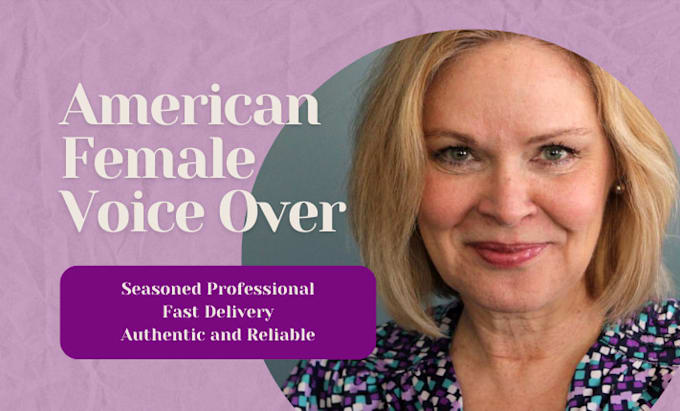 record a professional american female voice