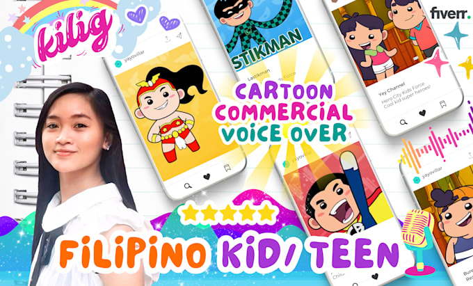 voice or sing filipino kid teen tagalog taglish voice overs