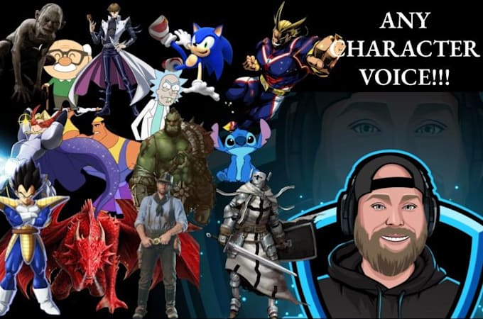 provide any character voice for you