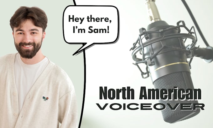 record a professional north american male voiceover
