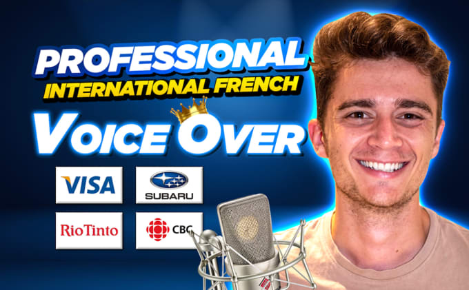 record a premium french international canadian deep voice over