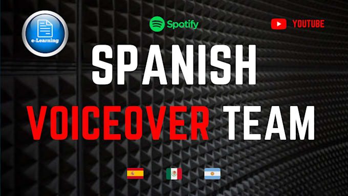 dub multiple voices to spanish with voiceover team in studio