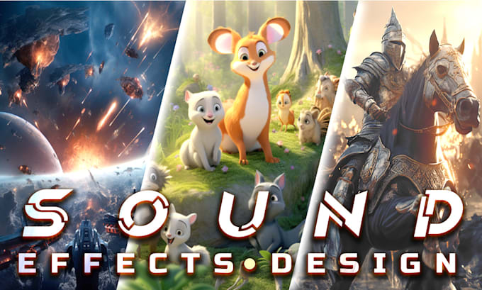 do sound effects, sound design, sfx, foley, background music for you project