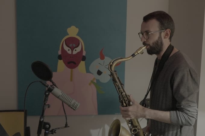 record saxophone on your track