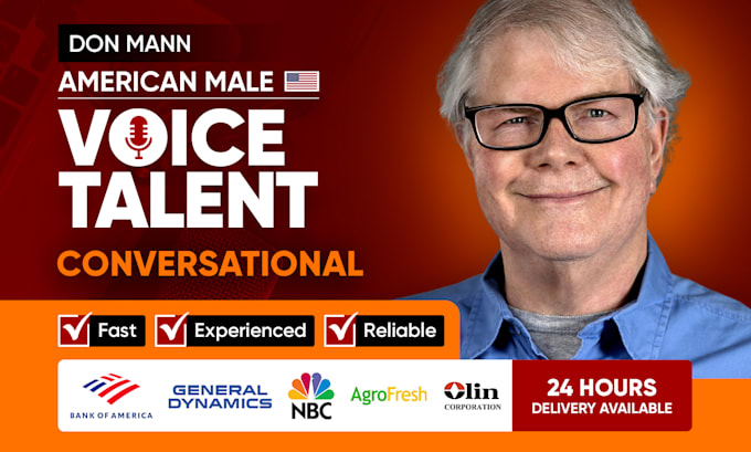 record a natural, conversational male voice over