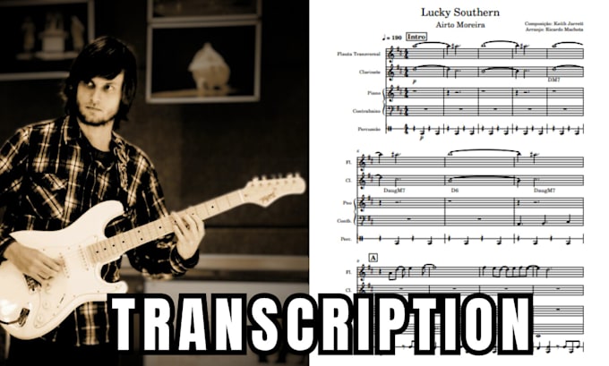 transcribe any song to sheet music, tabs, chords or midi
