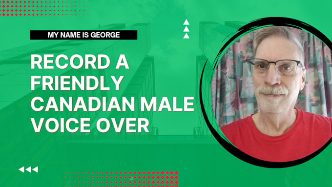 record a friendly canadian male voice over