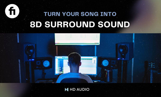 edit any song into 8d surround music