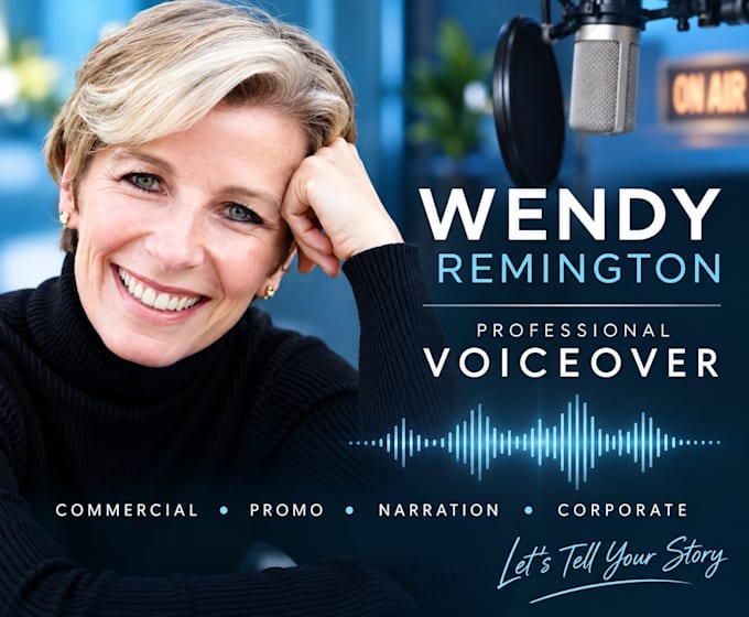 record a professional american female voiceover