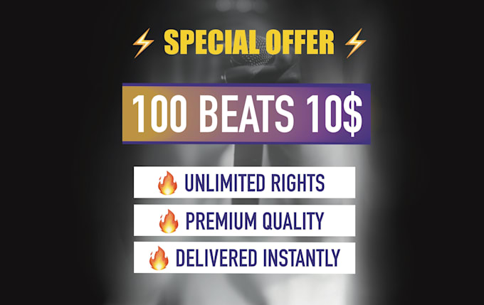 give you 100 beats for 10 dollars