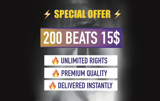 give you 200 beats for 15 dollars