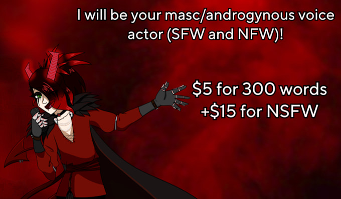 be your masc or androgynous voice actor sfw and nsfw