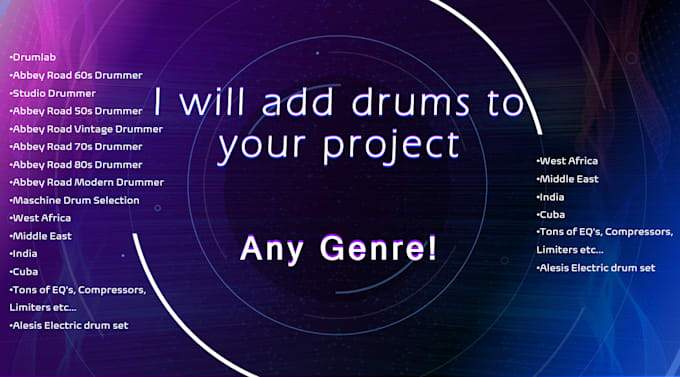 create a high quality drum section for your song