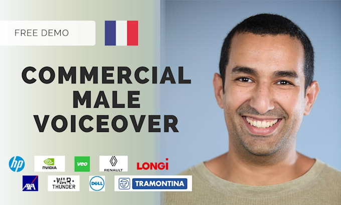 record a commercial french male voiceover