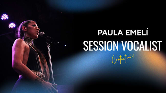 be your professional female session singer or vocalist