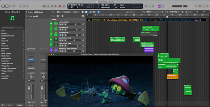 compose a musical score for your project