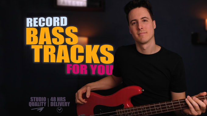 record professional bass tracks, studio quality