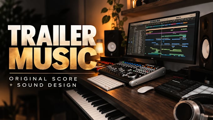 compose cinematic trailer music with professional sound design