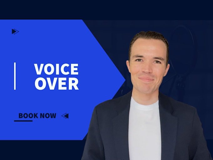 be your male english voice over artist for tiktok and facebook ads