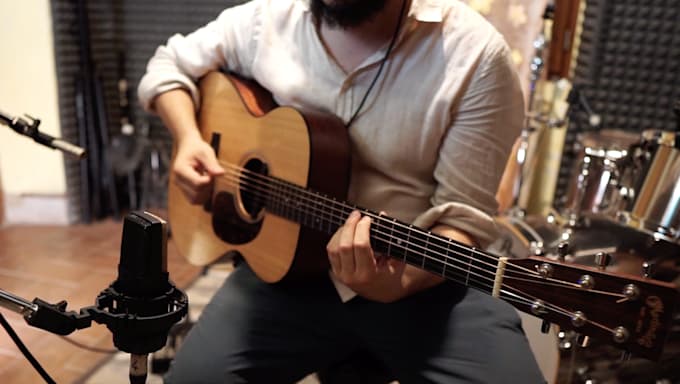 record your acoustic fingerpicking guitar