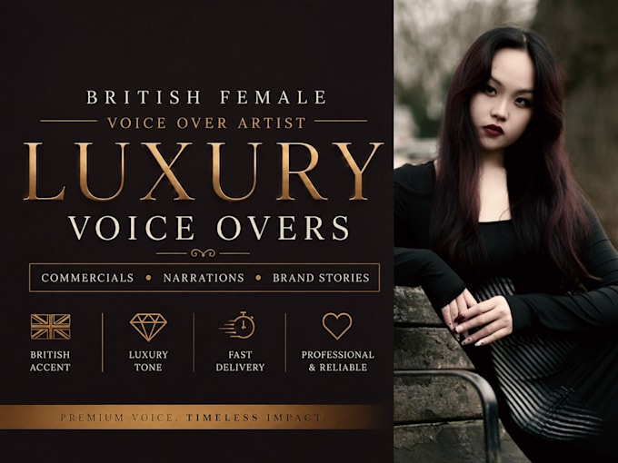 record a professional british female voice over
